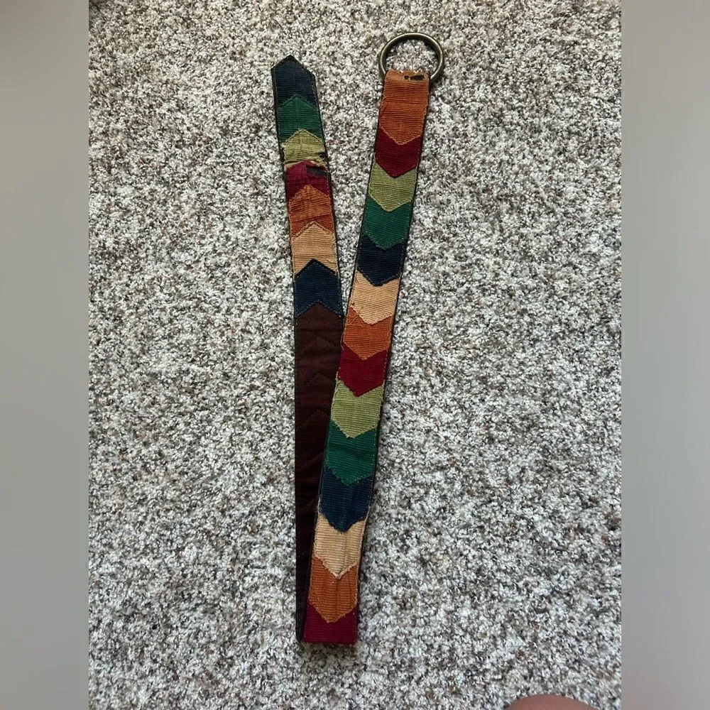 Women’s Multicolor Tapestry Vintage Boho Belt 40 inches